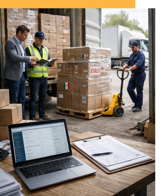 Доставка грузов из Италии: морские и авиаперевозки от 18439