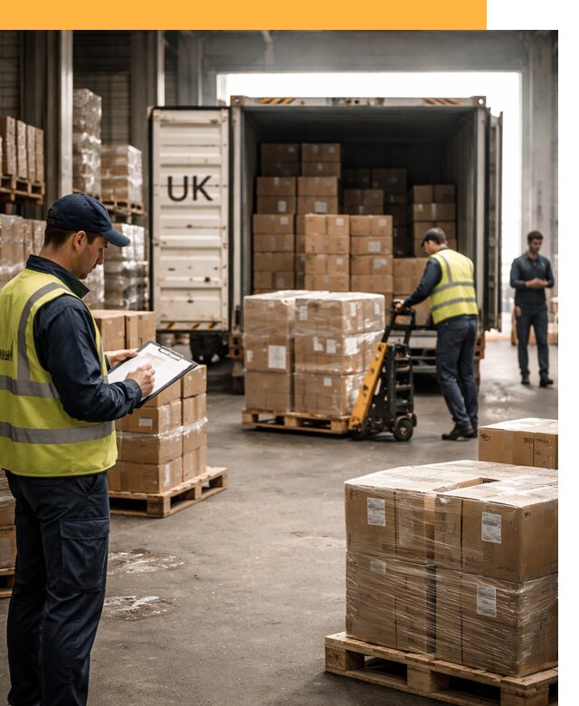 Доставка грузов из Великобритании с таможенным оформлением от 12805