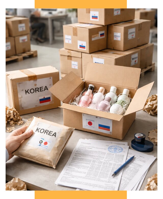 Доставка косметики из Кореи от 8707 р. под ключ | СетСервис-Штр