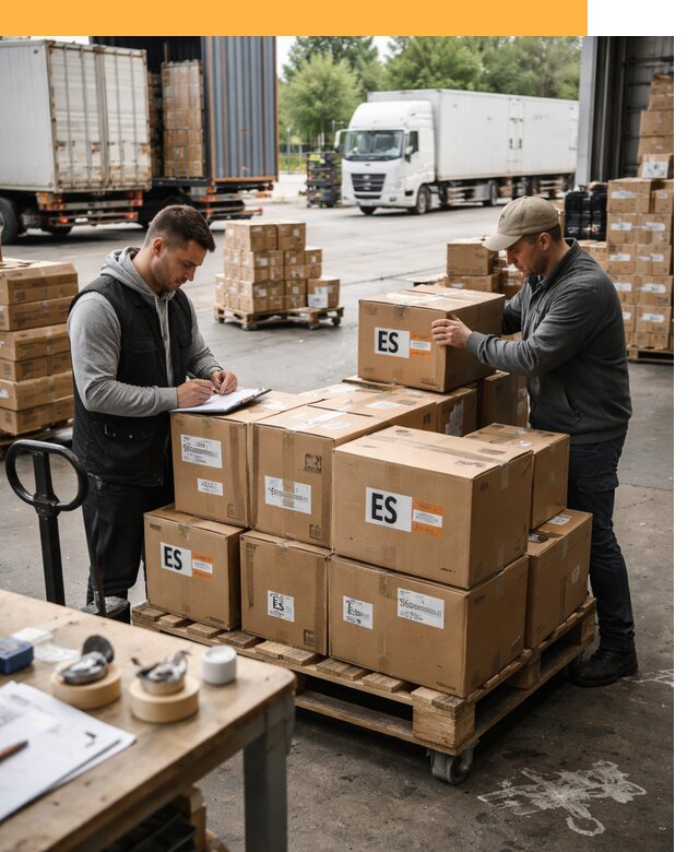 Доставка грузов в Испанию автотранспортом от 35854 руб