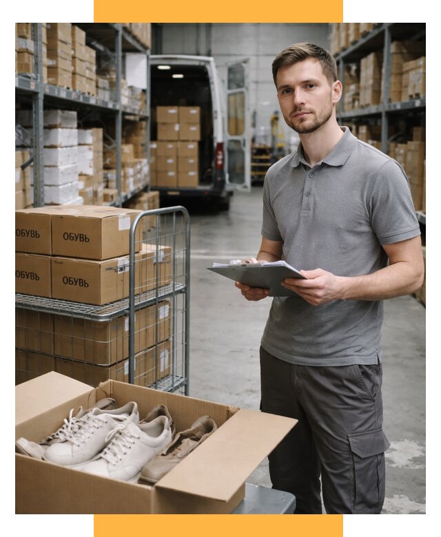 Доставка обуви из Китая и Турции от 4610 р. СетСервис-Штр