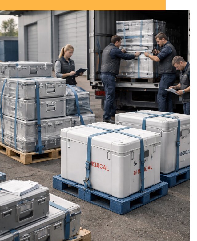 Перевозка медицинского оборудования по всему миру от 15366 руб