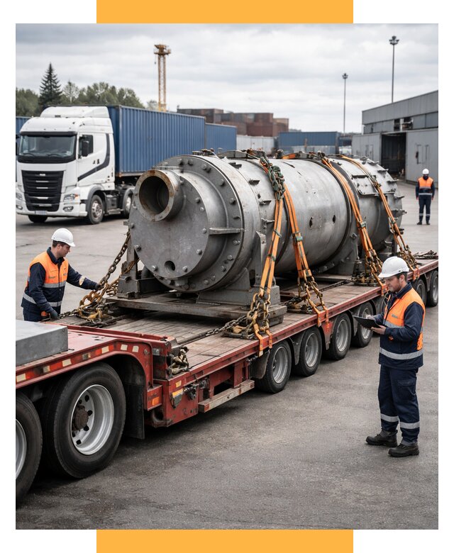 Перевозка тяжеловесных грузов под ключ от 153660 р. | СетСервис-Штр